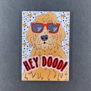 Goldendoodle Dog Magnet Funny Pet Portrait Art Decor Handmade Gift 2x3"